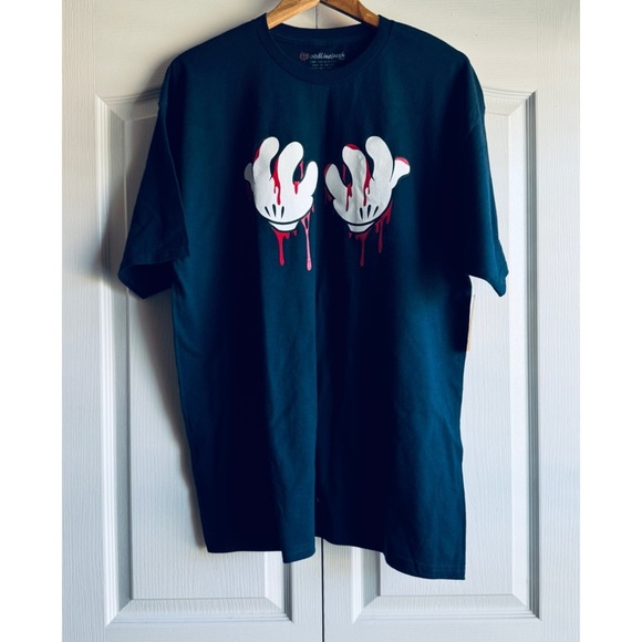 Bloodlinefresh Bloody Mickey Hands Tshirt - Picture 2 of 7